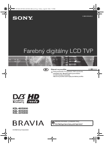 Návod Sony Bravia KDL-40V2000 LCD televízor