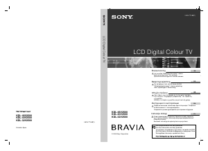 Bruksanvisning Sony Bravia KDL-40V2500 LCD TV