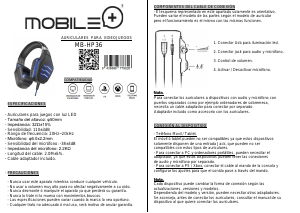 Handleiding Mobile+ MB-HP36 Koptelefoon