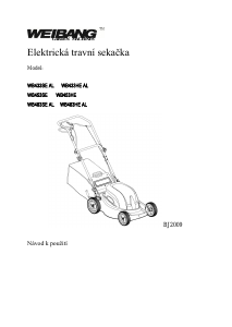 Manuál Weibang WB453SE Travní sekačka