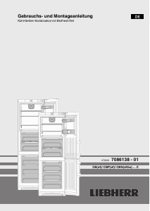 Bedienungsanleitung Liebherr CBN 4815 Kühl-gefrierkombination