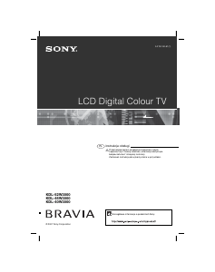 Instrukcja Sony Bravia KDL-40W3000 Telewizor LCD