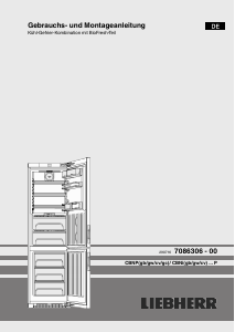 Bedienungsanleitung Liebherr CBNigb 4855 Kühl-gefrierkombination