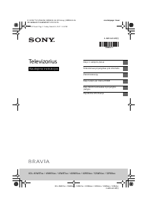 Vadovas Sony Bravia KDL-40WE663 Skystakristalis televizorius