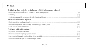 Návod Sony Bravia KDL-40Z5810 LCD televízor