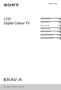 Instrukcja Sony Bravia KDL-42EX410 Telewizor LCD