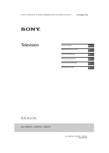 Manuale Sony Bravia KDL-43WD756 LCD televisore