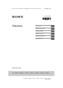 Mode d’emploi Sony Bravia KDL-43WE750 Téléviseur LCD