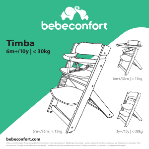 Manual Bébé Confort Timba Cadeira alta para bebé