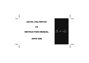 Manual APPA 93N Multimeter