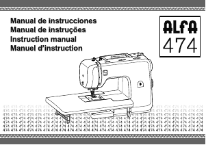 Manual de uso Alfa 474 Máquina de coser