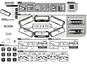 Manual de uso Aiwa BST-500RD Altavoz