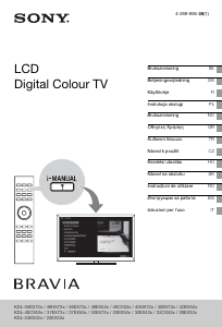 Manuale Sony Bravia KDL-46HX723 LCD televisore