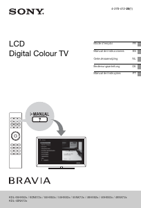 Manual de uso Sony Bravia KDL-46HX820 Televisor de LCD