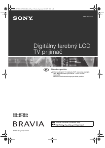 Návod Sony Bravia KDL-46T3500 LCD televízor
