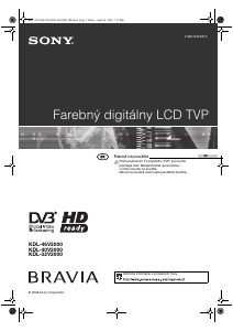 Návod Sony Bravia KDL-46V2000 LCD televízor