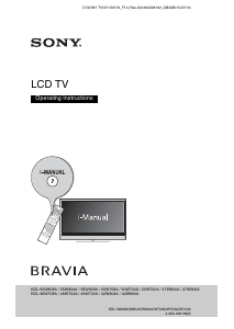 Manual Sony Bravia KDL-46W700A LCD Television