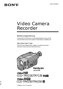 Manuale Sony CCD-TR415E Videocamera