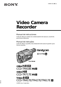 Manual Sony CCD-TR427E Câmara de vídeo