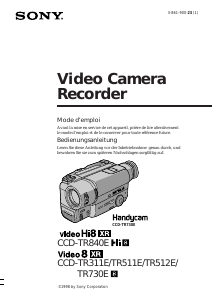 Bedienungsanleitung Sony CCD-TR511E Camcorder