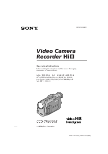 Manual Sony CCD-TRV101E Camcorder