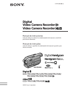 Manual Sony CCD-TRV418E Câmara de vídeo