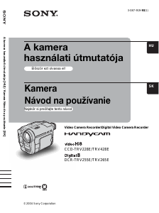 Használati útmutató Sony CCD-TRV428E Videokamera