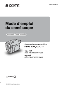 Mode d’emploi Sony CCD-TRV438E Caméscope