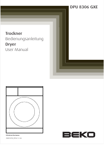 Manual BEKO DPU 8306 GXE Dryer