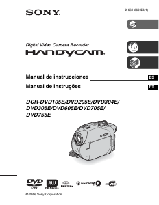 Manual Sony DCR-DVD105E Câmara de vídeo