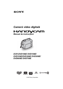 Manual Sony DCR-DVD106E Cameră video