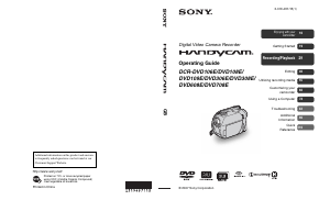 Manual Sony DCR-DVD109E Camcorder