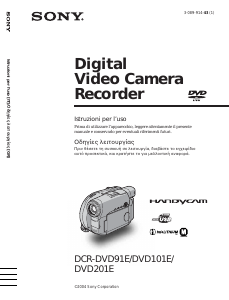 Manuale Sony DCR-DVD201E Videocamera