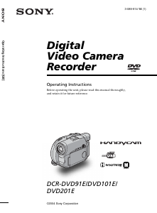 Manual Sony DCR-DVD201E Camcorder