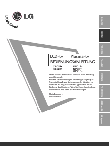Bedienungsanleitung LG 42PC1RV-ZH Plasma fernseher