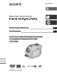 Käyttöohje Sony DCR-DVD304E Kameranauhuri