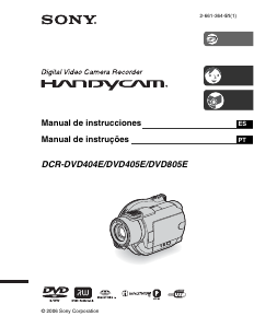Manual Sony DCR-DVD404E Câmara de vídeo