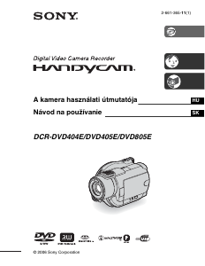 Használati útmutató Sony DCR-DVD405E Videokamera