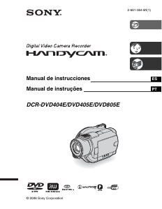 Manual de uso Sony DCR-DVD405E Videocámara