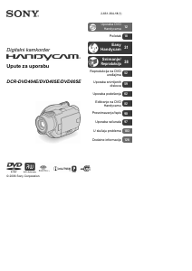 Priručnik Sony DCR-DVD405E Videokamera