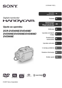 Priručnik Sony DCR-DVD406E Videokamera