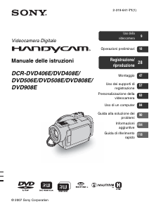 Manuale Sony DCR-DVD408E Videocamera