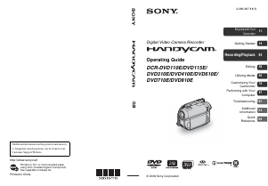 Manual Sony DCR-DVD410E Camcorder