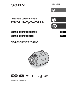 Manual de uso Sony DCR-DVD505E Videocámara