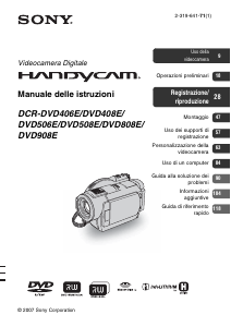 Manuale Sony DCR-DVD506E Videocamera