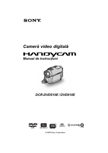 Manual Sony DCR-DVD510E Cameră video