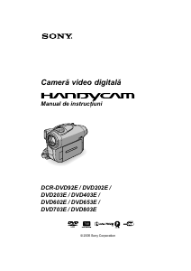Manual Sony DCR-DVD602E Cameră video
