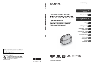 Manual Sony DCR-DVD650E Camcorder