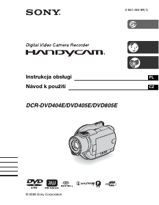 Manuál Sony DCR-DVD805E Videokamera