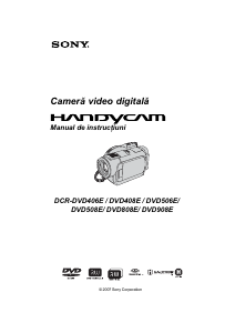 Manual Sony DCR-DVD808E Cameră video